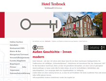 Tablet Screenshot of hotel-tenbrock.de